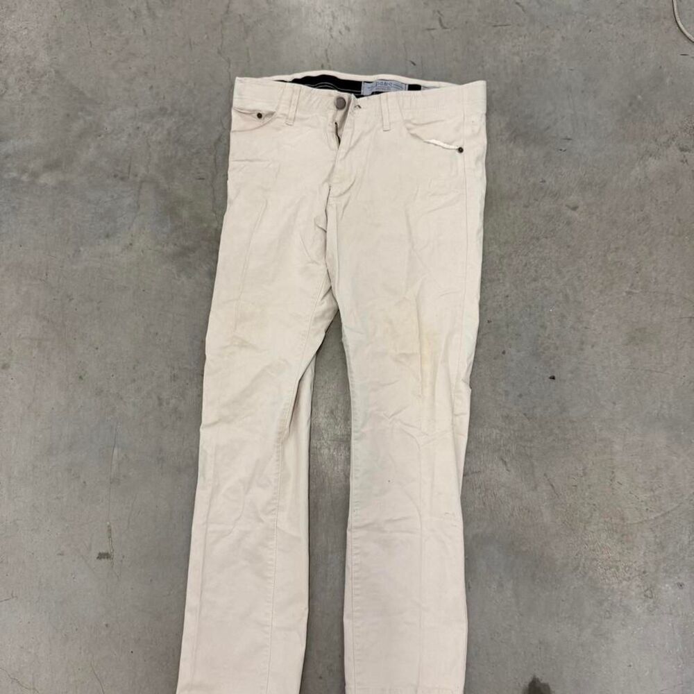 P-co Men's Cream and White Trousers
